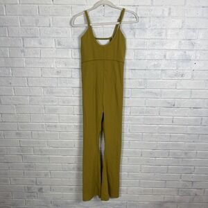 Free People Olive Green Fitted Jumpsuit